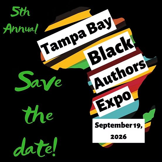 Official flyer for the 5th Annual Tampa Bay Black Authors Expo on September 19, 2026
